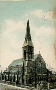 Early postcard showing Trinity Church